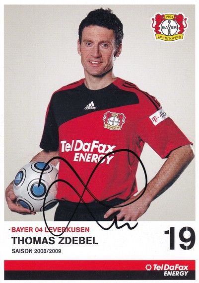 Autogramm Fussball | Bayer Leverkusen | 2008 | Thomas ZDEBEL