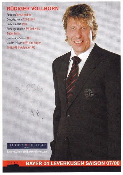 Autogramm Fussball | Bayer Leverkusen | 2007 | Rüdiger VOLLBORN 