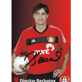 Carte Autographe Dimitar Berbatov - Bayer Leverkusen 2003-04 - Originale Signée