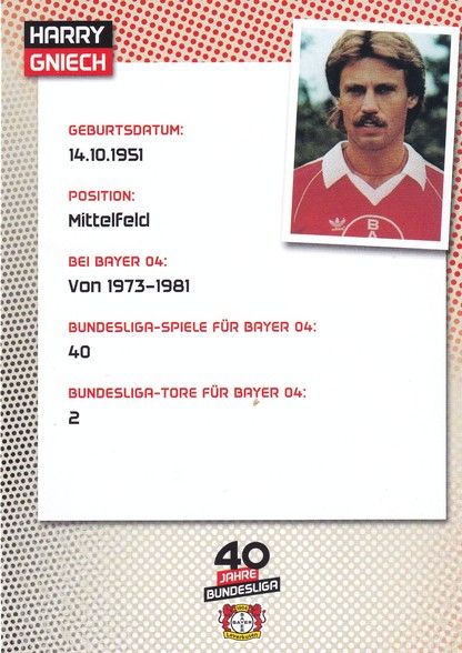 Autogramm Fussball | Bayer Leverkusen | 2003 Retro | Harry GNIECH