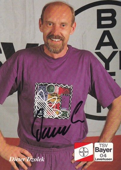 Autogramm Fussball | Bayer Leverkusen | 1991-2 | Dieter TRZOLEK