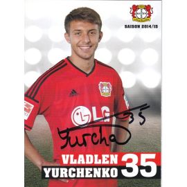 Autogramm Fussball | Bayer Leverkusen | 2014 | Vladlen YURCHENKO