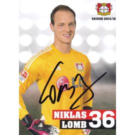 Autogramm Fussball | Bayer Leverkusen | 2014 | Niklas LOMB 