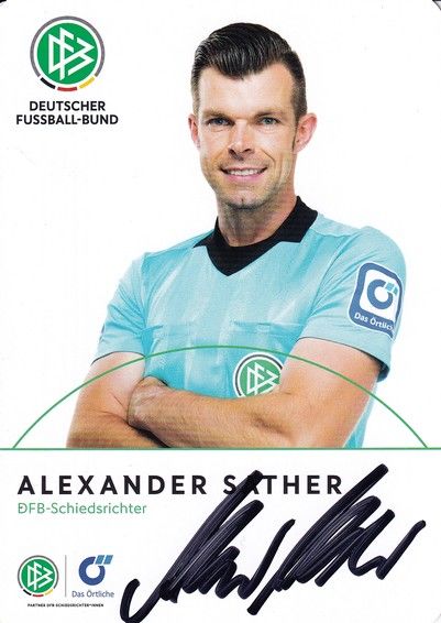 Autogramm Fussball | Schiedsrichter | 2021 Örtliche | Alexander SATHER