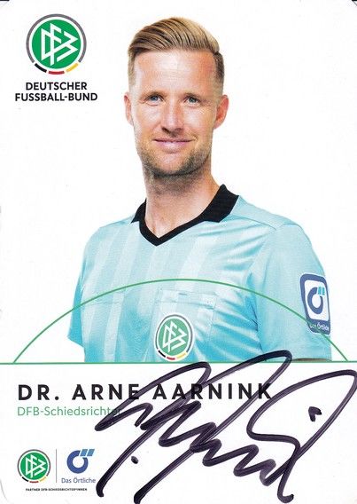 Autogramm Fussball | Schiedsrichter | 2021 Örtliche | Arne AARNINK