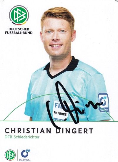 Autogramm Fussball | Schiedsrichter | 2021 Örtliche | Christian DINGERT