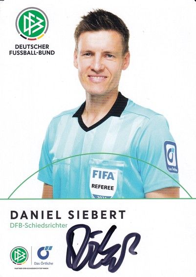 Autogramm Fussball | Schiedsrichter | 2021 Örtliche | Daniel SIEBERT