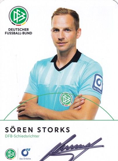 Autogramm Fussball | Schiedsrichter | 2021 Örtliche | Sören STORKS