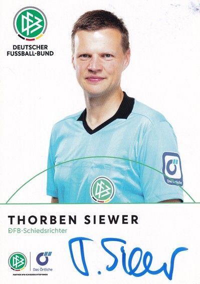 Autogramm Fussball | Schiedsrichter | 2021 Örtliche | Thorben SIEWER