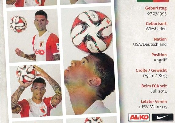 Autogramm Fussball | FC Augsburg | 2014 | Shawn PARKER 