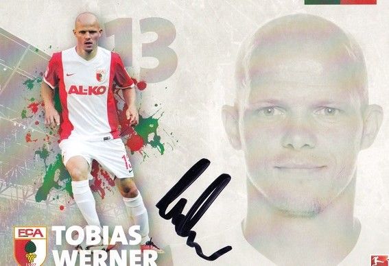 Autogramm Fussball | FC Augsburg | 2014 | Tobias WERNER 