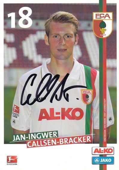Autogramm Fussball | FC Augsburg | 2011 | Jan-Ingwer CALLSEN-BRACKER 