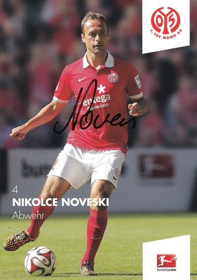 Autogramm Fussball | FSV Mainz 05 | 2014 | Nikolce NOVESKI
