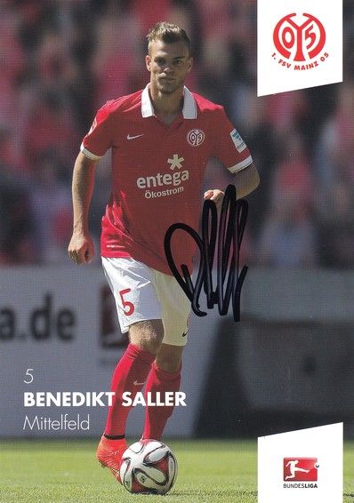 Autogramm Fussball | FSV Mainz 05 | 2014 | Benedikt SALLER