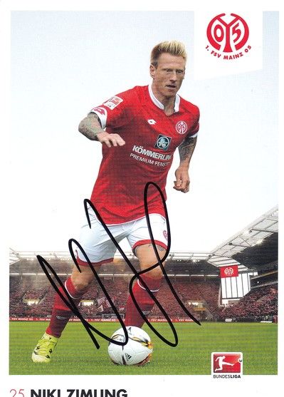 Autogramm Fussball | FSV Mainz 05 | 2015 | Niki ZIMLING