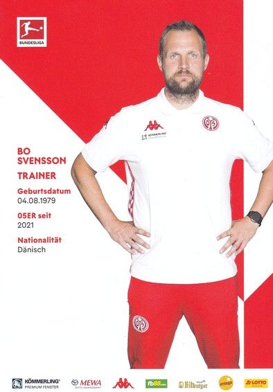 Autogramm Fussball | FSV Mainz 05 | 2021 | Bo SVENSSON