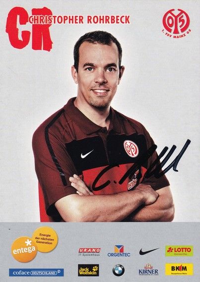 Autogramm Fussball | FSV Mainz 05 | 2010 | Christopher ROHRBECK