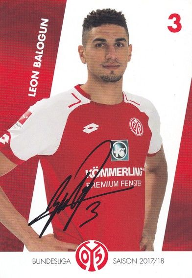 Autogramm Fussball | FSV Mainz 05 | 2017 | Leon BALOGUN