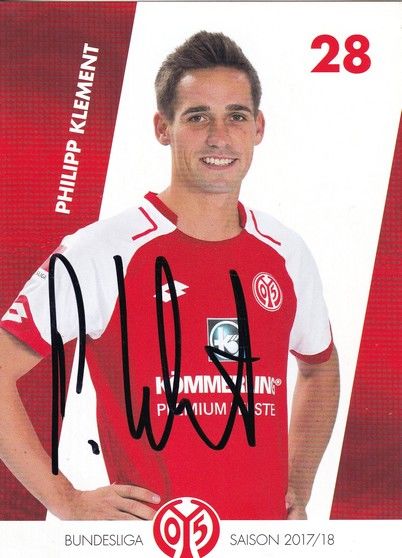Autogramm Fussball | FSV Mainz 05 | 2017 | Philipp KLEMENT
