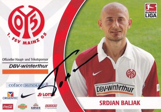 Autogramm Fussball | FSV Mainz 05 | 2008 | Srdjan BALJAK