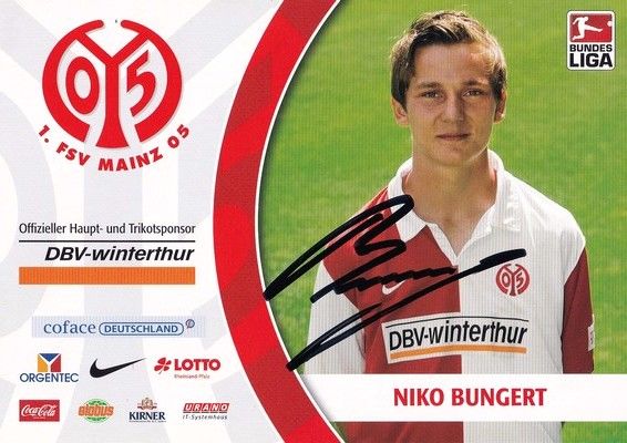Autogramm Fussball | FSV Mainz 05 | 2008 | Niko BUNGERT