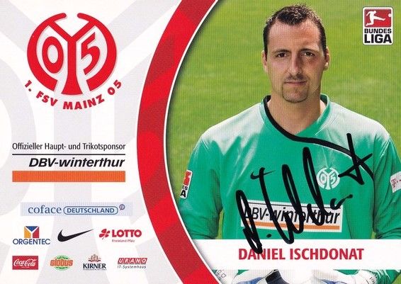 Autogramm Fussball | FSV Mainz 05 | 2008 | Daniel ISCHDONAT