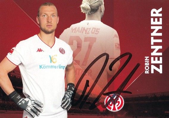 Autogramm Fussball | FSV Mainz 05 | 2022 | Robin ZENTNER