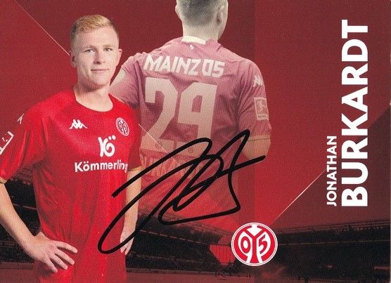 Autogramm Fussball | FSV Mainz 05 | 2022 | Jonathan BURKARDT
