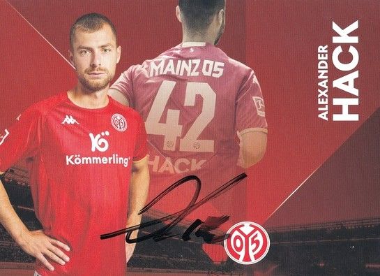Autogramm Fussball | FSV Mainz 05 | 2022 | Alexander HACK