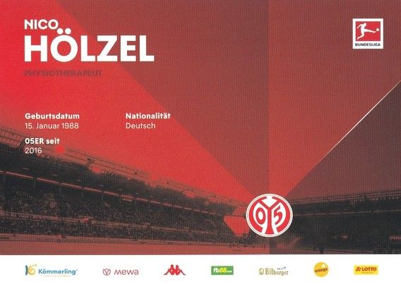 Autogramm Fussball | FSV Mainz 05 | 2022 | Nico HÖLZEL