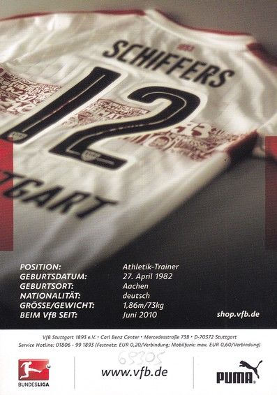 Autogramm Fussball | VfB Stuttgart | 2016 | Matthias SCHIFFERS