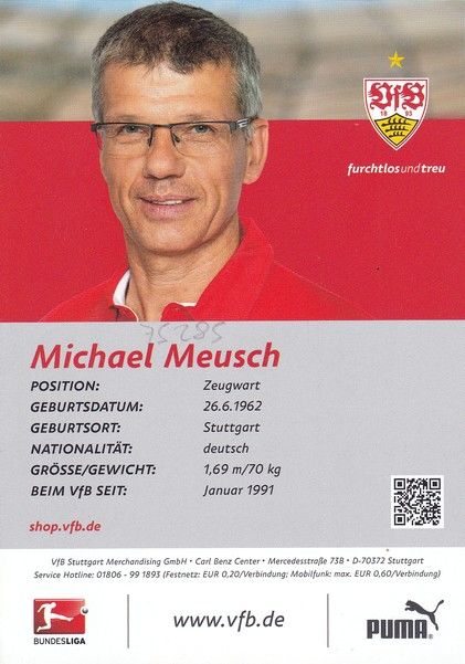Autogramm Fussball | VfB Stuttgart | 2014 | Michael MEUSCH