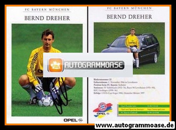 Autogramm Fussball | FC Bayern München | 1997 | Bernd DREHER