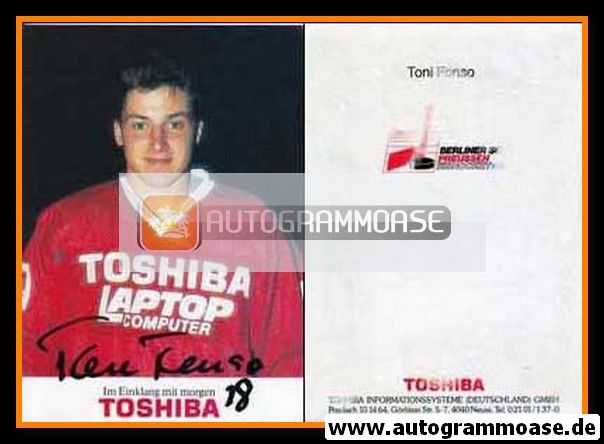 Autogramm Eishockey | BSC Preussen Berlin | 1990 | Toni FONSO