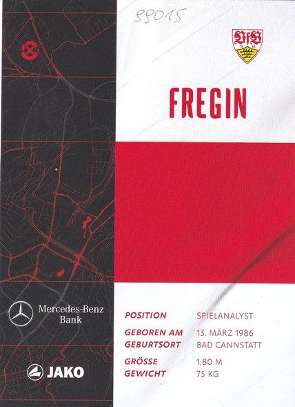 Autogramm Fussball | VfB Stuttgart | 2020 | Marcus FREGIN