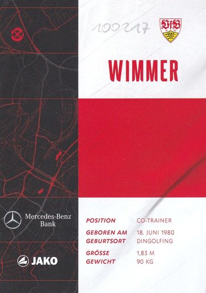 Autogramm Fussball | VfB Stuttgart | 2020 | Michael WIMMER