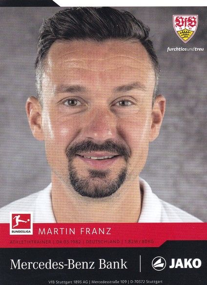 Autogramm Fussball | VfB Stuttgart | 2021 | Martin FRANZ