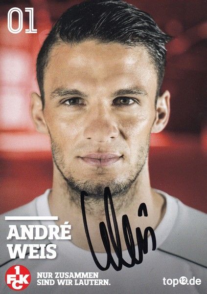 Autogramm Fussball | 1. FC Kaiserslautern | 2016 | Andre WEIS
