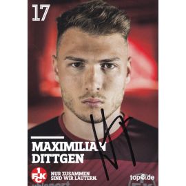 Autogramm Fussball | 1. FC Kaiserslautern | 2016 | Maximilian DITTGEN