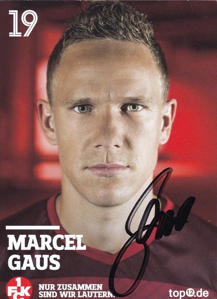 Autogramm Fussball | 1. FC Kaiserslautern | 2016 | Marcel GAUS