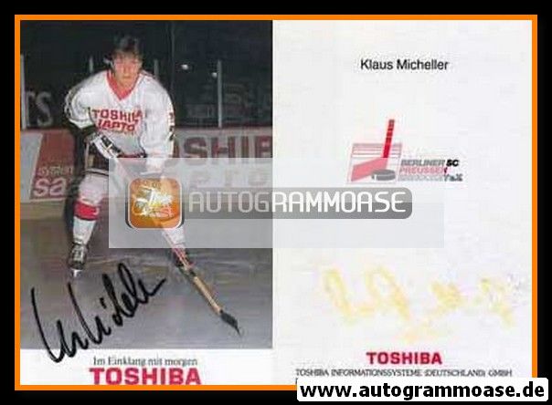 Autogramm Eishockey | BSC Preussen Berlin | 1990 | Klaus MICHELLER