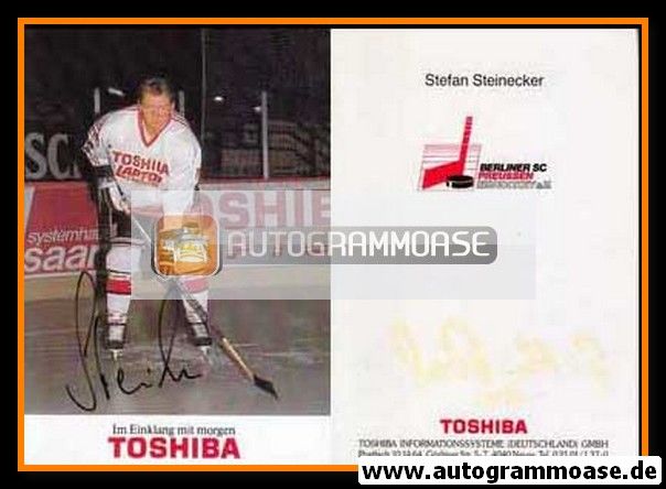 Autogramm Eishockey | BSC Preussen Berlin | 1990 | Stefan STEINECKER