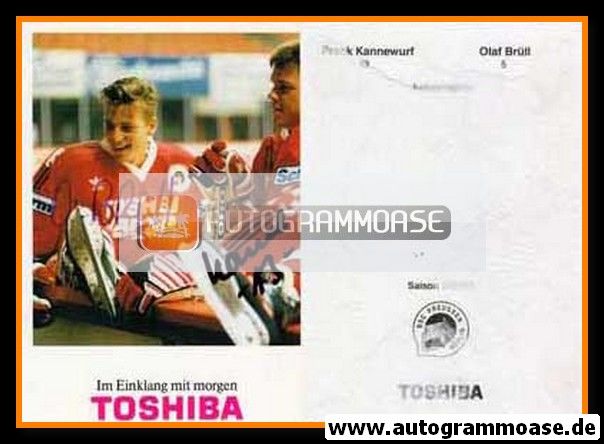 Autogramme Eishockey | BSC Preussen Berlin (1991) | Olaf BRÜLL + Frank KANNEWURF [Junioren]