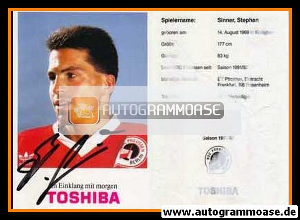 Autogramm Eishockey | BSC Preussen Berlin | 1991 | Stephan SINNER