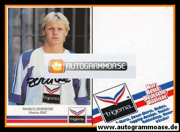 Autogramm Fussball | Hertha BSC Berlin | 1991 | Marco ZERNICKE