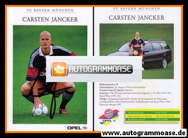 Autogramm Fussball | FC Bayern M&uuml;nchen | 1997 | Carsten JANCKER