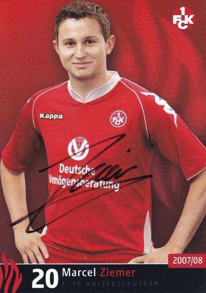 Autogramm Fussball | 1. FC Kaiserslautern | 2007 | Marcel ZIEMER
