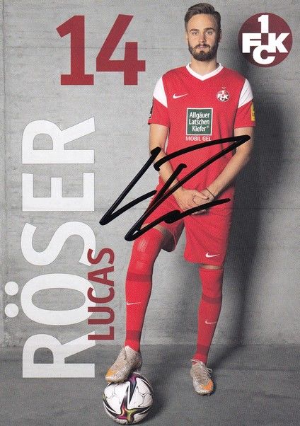 Autogramm Fussball | 1. FC Kaiserslautern | 2021 | Lucas RÖSER