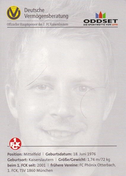 Autogramm Fussball | 1. FC Kaiserslautern | 2005 | Thomas RIEDL