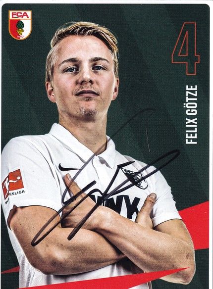 Autogramm Fussball | FC Augsburg | 2020 | Felix GÖTZE